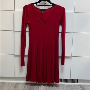Red soft dress